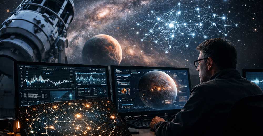 Beneficios de la inteligencia artificial en la astronomía moderna