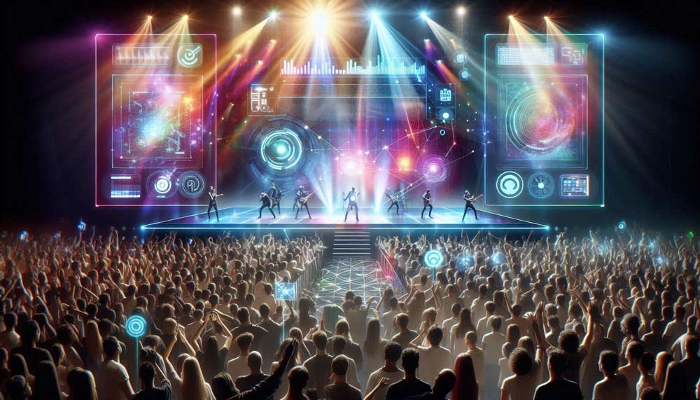 Uso de la IA en los conciertos musicales